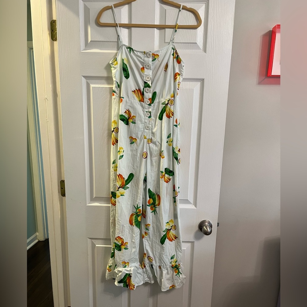 ASOS fruit  Button-Down Jumpsuit